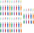 Bulk Toothbrush Pack with Covers, Premium Quality Individually Wrapped Colorful Brushes, Medium Soft Bristles (25)