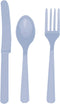 Amscan Pastel Blue Plastic Assorted Cutlery, 24 Ct. Party Tableware
