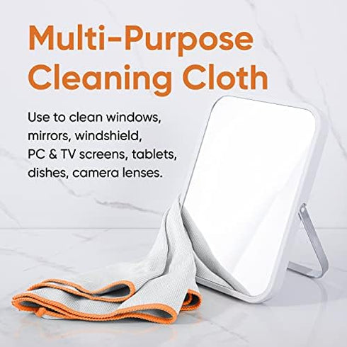 Superio Microfiber Glass, Mirror, Window Cleaning Cloth for Car Windshield, Lenses, TV Screen, Electronics, 14x16 Large