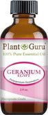 Plant Guru Geranium Essential Oil 2 oz 100% Pure Undiluted Therapeutic Grade