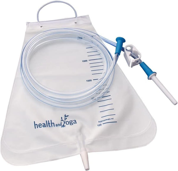 MovNFlo Super Economical Enema Bag Kit - 2 Quart, BPA and Latex Free, Travel Compatible for Fleet Enema