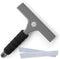 Squeegee for Shower Door, Car Windshield, Glass Window - Gray with 2 Extra Silicone Replacement Blades
