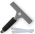 Squeegee for Shower Door, Car Windshield, Glass Window - Gray with 2 Extra Silicone Replacement Blades