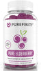 Sambucus Elderberry Vitamin C and Zinc Gummies - 60 Vegan Gummies for Kids & Adults