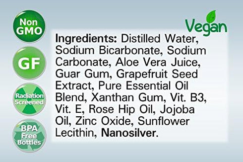 Sensitive Skin Formula Deodorant - Silver Shield, All Natural Colloidal Silver, Spray-on, 2 oz.