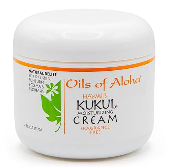 Oils of Aloha Kukui Moisturizing Cream, 4 oz, Fragrance Free