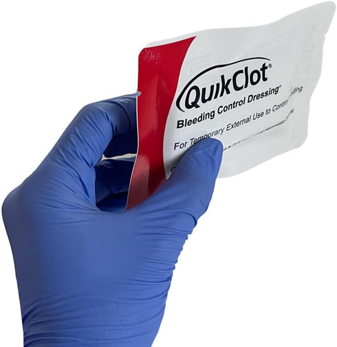 Hemmorhage 3" 48" (4ft) Lightning X Products QuikClot Clotting Gauze - Bleeding Control Dressing x - Public Access