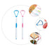 2pcs Tongue Cleaner Scraper Oral Brush for Adult Tongue Cleaning, TPR Adult Tongue Scraping Tools