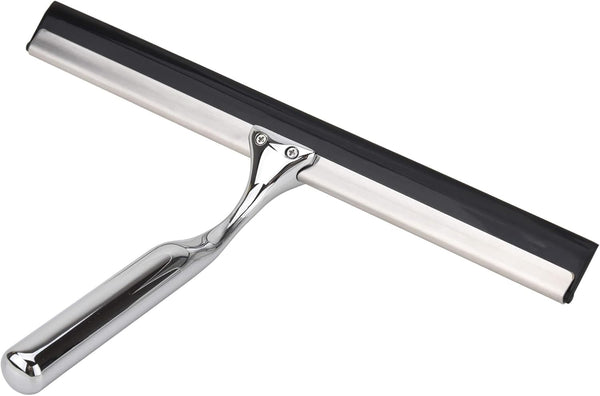 All Purpose Stainless Steel Squeegee for Glass Shower Doors, Car Windows, Home Mirrors, and Bathroom Shower Cleaning