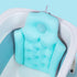 80x40cm Inflatable Bathtub Chair Tub Portable Foldable Shower Basin Travel Tub Seat for Elderly and Pregnant Women Blue