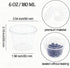 yvsay 6 oz 105PCS Plastic Parfait Cups with Flat Lids, Disposable Dessert Cups for Fruit, Ice Cream, Yogurt, Candy