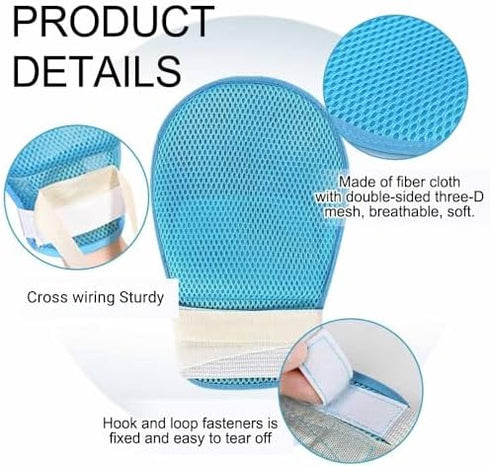 QNZKIOXV 1 Pack 2 Packs Anti-Fall Bed Restraint Strap for Elderly, Dementia Restraint Gloves, Dementia Restraint
