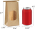 BagDream Small Bakery Bags with Window - 50Pcs, 3.54x2.36x6.7 Inches, Kraft Brown Paper Bags for Treats