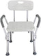 XIAOSENLIN White Shower Chair Shower Stool 450lbs Bath Seat Chair Bathroom Chair with