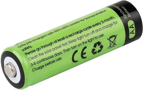iMah 10-Pack AA Rechargeable Batteries 1.2V 1300mAh Ni-MH for Solar Lights, Garden Lamps, Remotes, Mice