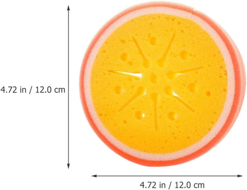 Cute Fruit-Shape Kitchen Sponge Washing Sponge, 12pcs Dish Cleaning Scrubber (4.72X4.72X1.38in)