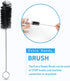 CPAP Tube Cleaning Brush – 7ft Flexible Stainless Brush & 7.28in Handy Mask Brush for Standard 22mm Tube – 2pcs
