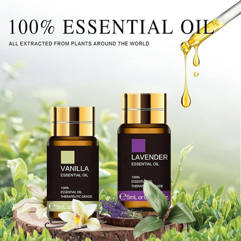 Set, 35PCS 5ML Essential Oil Premium Essential Oils Kit, Essential Oils Fragrance Oil Scent for DIY Candle and Soap