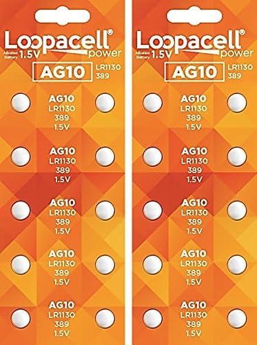 AG10 LR1130 389 Alkaline Watch Batteries X 20