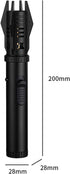 Multifunctional Large Windproof Welding Torch Lighter - Powerful Adjustable Red/Blue Flame for BBQ, Camping (Silver)