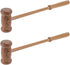 Alipis Wooden Back Massager Hammer 2pcs Manual Body Hammer for Neck Shoulder
