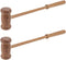 Wooden Back Massager Hammer 2pcs Set Handheld Body and Neck Massage Knocking