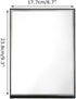 ZBEIVAN 10x7 Inches Portable Folding Makeup Mirror with Cosmetic Desktop Standing for Travel, Vanity Table, Room Decor, Beauty Gifts, Black by ZBEIVAN