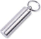 Keychain Pill Holder Container, Portable Waterproof Single Chamber Stainless Steel Pill Box for Outdoor Travel Camping