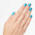 OPI Nail Lacquer Nail Polish, Opaque Light Blue Green Shimmer, Vegan, Fast Drying, Chip Resistant