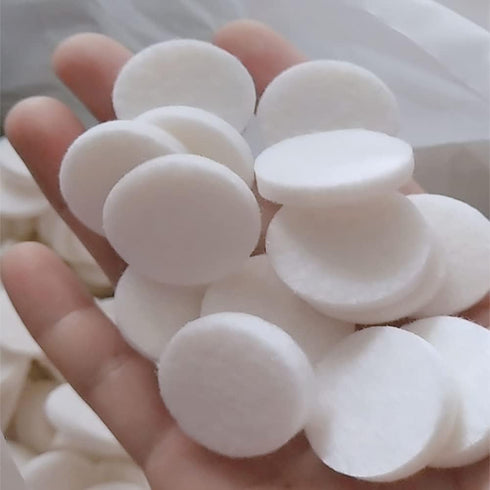 Car Air Vent Clip Replacement Pads, 50Pcs White, Unscented Refill Tablets for Car Air Freshener Clips