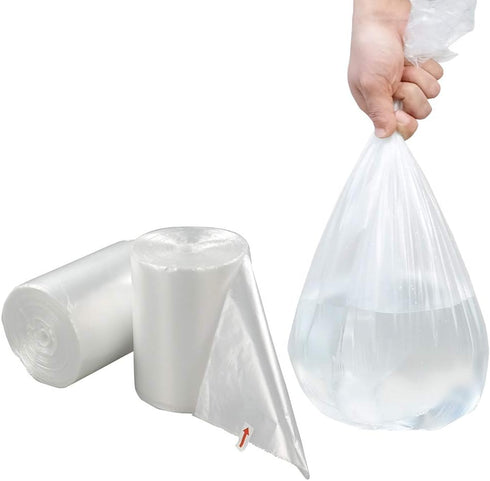 Yuright 2.5 220 Counts Clear Trash Bags Gallon