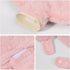 Ibluelover 1L Pack U Shaped Hot Water Bottle for Neck & Shoulder Soft Rubber Hot Water Bag with Plush Cover Pain Relief
