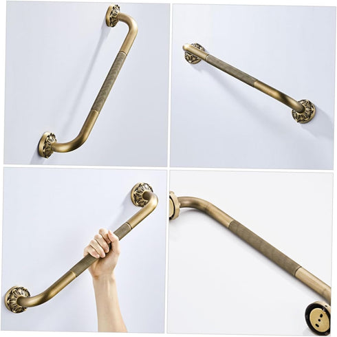 Non Skid Bathroom Safety Grab Bar with Copper Core Durable Handrail for Elderly Shower and Toilet Use Wall Mounted