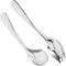 Hemoton 1 Set Elderly Tableware, Angled Grip Spoon, Handicapped Fork Spoon, Disability Aid Utensils, Stainless Steel