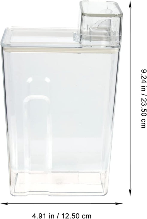 Ipetboom Refillable Laundry Dispenser, Transparent Liquid Container, 1 Pc
