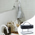 Clear Makeup Case, Transparent Double Layer Toiletry Bag, Waterproof PVC Travel Cosmetic Case for Skincare (Black)
