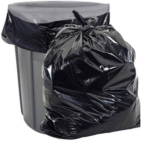 Aluf Plastics 20-30 Gallon Trash Bags, 1.25 MIL, Black Heavy Duty Trash Can Liners, 30" x 36"