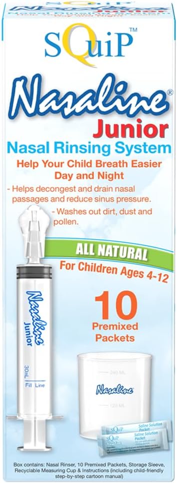 Squip Nasaline Junior Nasal Rinsing System, 3.1 Fl Oz (Pack of 1)