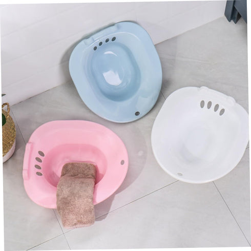 Postpartum Bath Soak Sitz Bath Basin with Anti-Spill Overflow for Pregnant Women and Elderly Non-Slip Hip Soaking Tub
