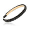 Ruihfas Fashion Sparkle 4 Rows Crystal Rhinestone Headbands, Beaded Hair Hoop Band (Black)