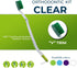 Orthodontic Kit Clear: Oral Care Set with Toothbrush, Protector Cap, Floss, Wax, and Interdental Brushes with Case