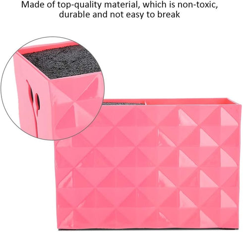 Shear Holder for Groomer, Large Capacity Hairdressing Tools Storage Case, Red Double Case for Scissors Combs Clips
