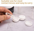 Contact Lens Case, Marble Travel Kit with Remover Tool, Mirror, Tweezers & Solution Bottle for Women & Girls (Gold)