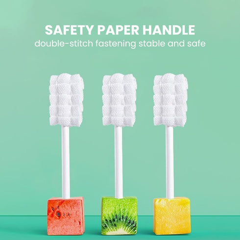 Baby Toothbrush, Baby Tongue Cleaner, Newborn Toothbrush,Baby Tongue Cleaner, Disposable Tongue and Gum Cleaner, Infant Oral Care and Cleaning for 0-36 Month Baby, 40 Count.