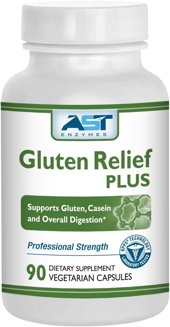 Gluten Relief Plus – 90 Vegetarian Capsules - Gluten Digestion Support – Premium Natural Digestive Enzyme Formula -