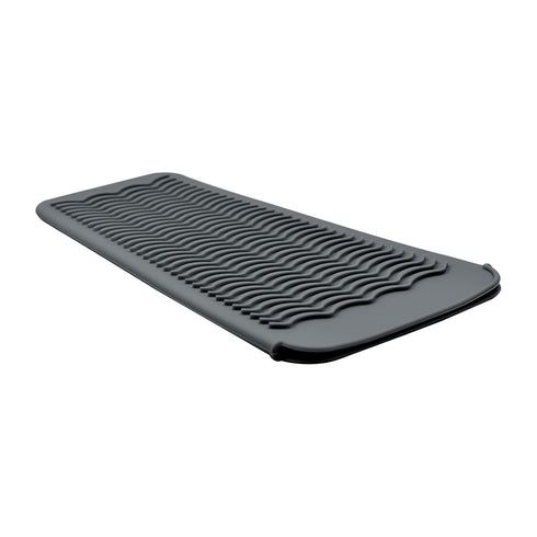 Silicone Heat Resistant Mat, 11 x 5 Inch, Grey, 1 Pack for Hair Iron