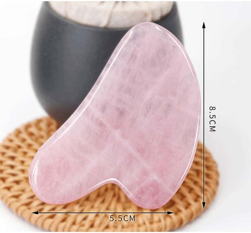 ZHAO SHOP Slimming Pink Crystal Gua Sha Massage Tools| Scraping Board | Massager for Beauty Spa Skin Caring Neck Pain