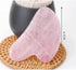 ZHAO SHOP Slimming Pink Crystal Gua Sha Massage Tools| Scraping Board | Massager for Beauty Spa Skin Caring Neck Pain