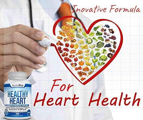 NutraPro Healthy Heart, Heart Health Supplements for Cholesterol and Triglyceride Balancing