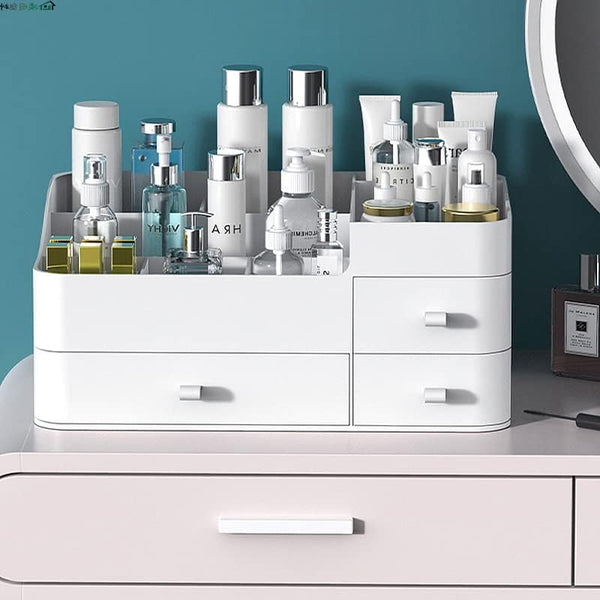 Makeup Organizer for Vanity, Large Capacity with Drawers, Skin Care Organizer, Cosmetic Display Cases for Countertop